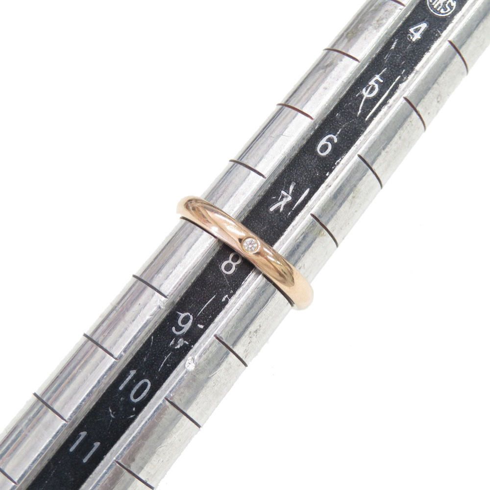 Cartier Wedding 48 18k Pink Gold Diamond Ring — view 9