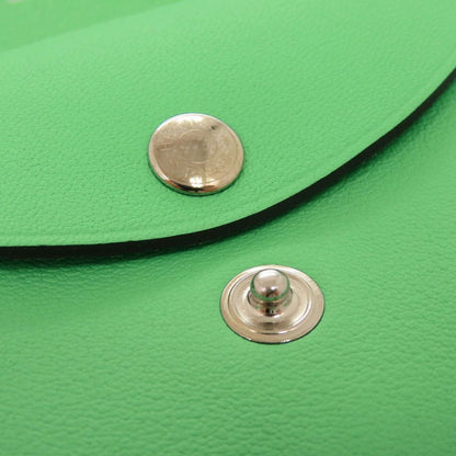 Hermes Calvi Duo Selle en Desordres Swift Vert Comic Silver Coin Case Wallet — view 8