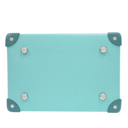 Tiffany & Co Globe Trotter Collaboration Vanity Case Box Cobalt Blue Leather — view 5