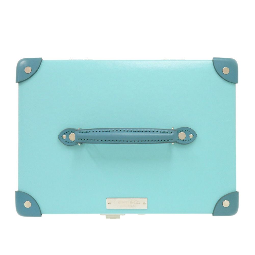 Tiffany & Co Globe Trotter Collaboration Vanity Case Box Cobalt Blue Leather — view 6
