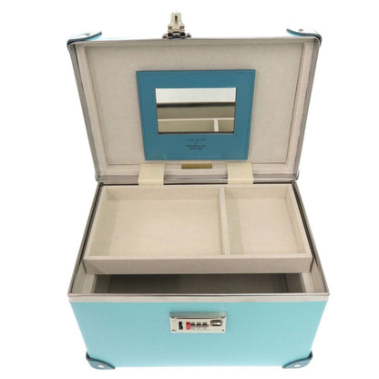 Tiffany & Co Globe Trotter Collaboration Vanity Case Box Cobalt Blue Leather — view 2
