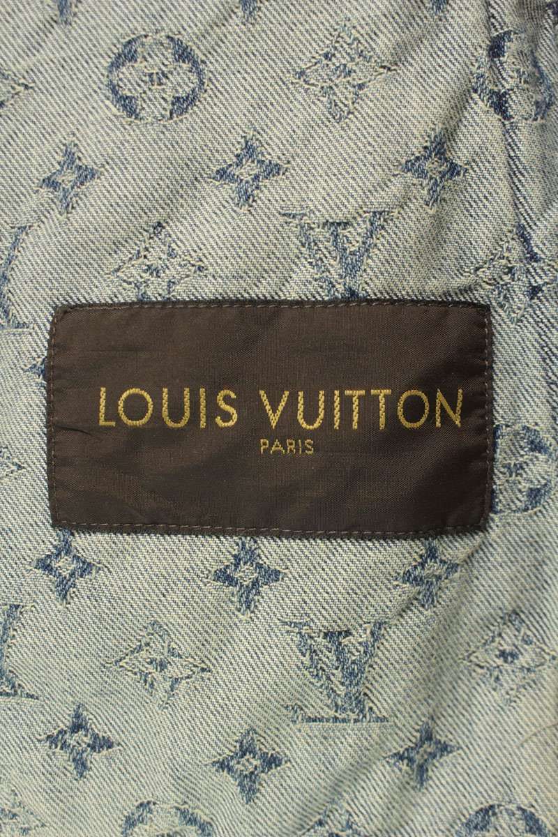 Louis Vuitton Supreme LV Jacquard Denim Trucker Jacket Monogram 44 — view 3