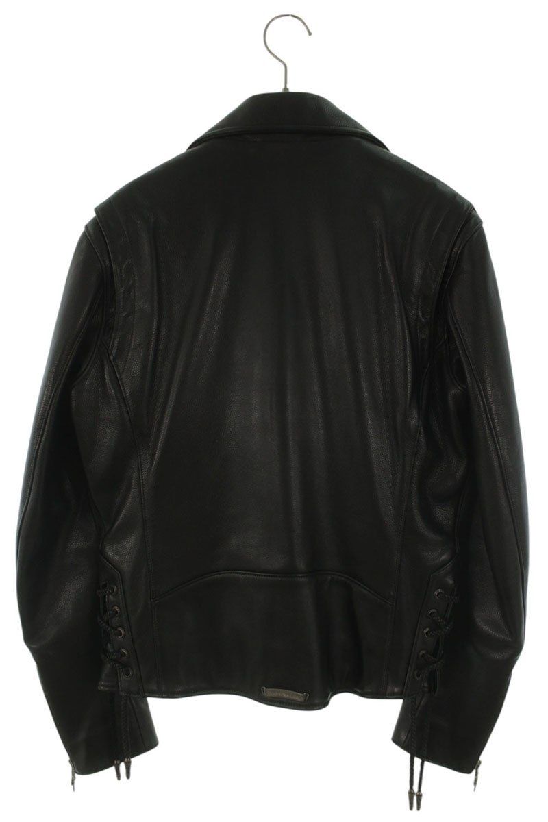 Chrome Hearts JJ Dean Daga Zip Rider's Jacket Leather — view 2