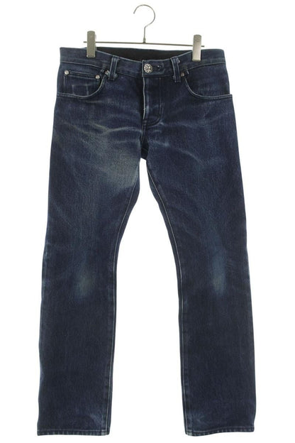 Chrome Hearts Strtlg Fbrc Cross Ball Button Denim Pants