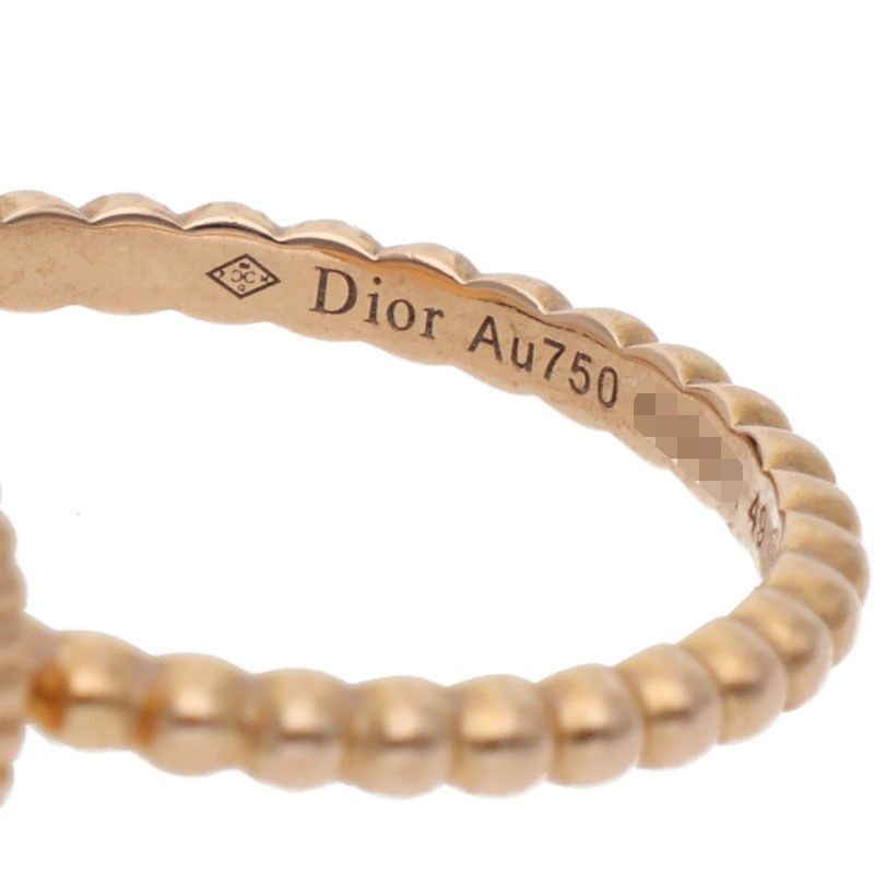 Dior Rose Des Vents 18k Pink Gold Diamond Oniki Sling No 8.5 49 Ring — view 3