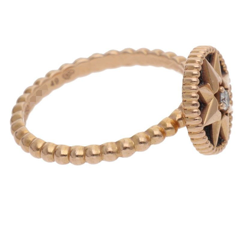 Dior Rose Des Vents 18k Pink Gold Diamond Oniki Sling No 8.5 49 Ring — view 4