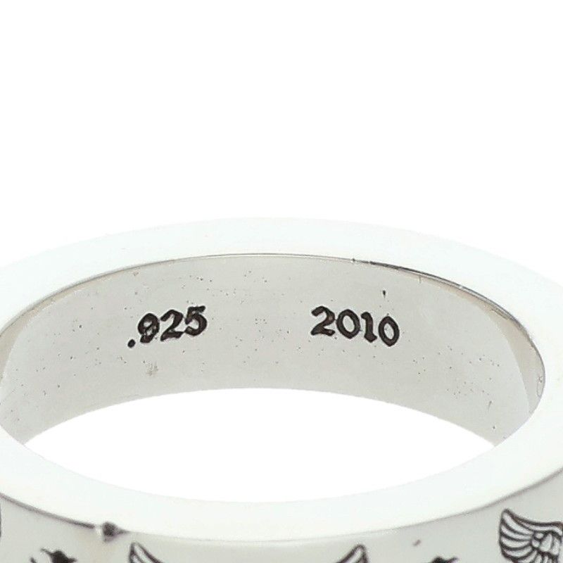 Chrome Hearts mm Spacer Foti Mahalia Motif Silver Ring — view 4