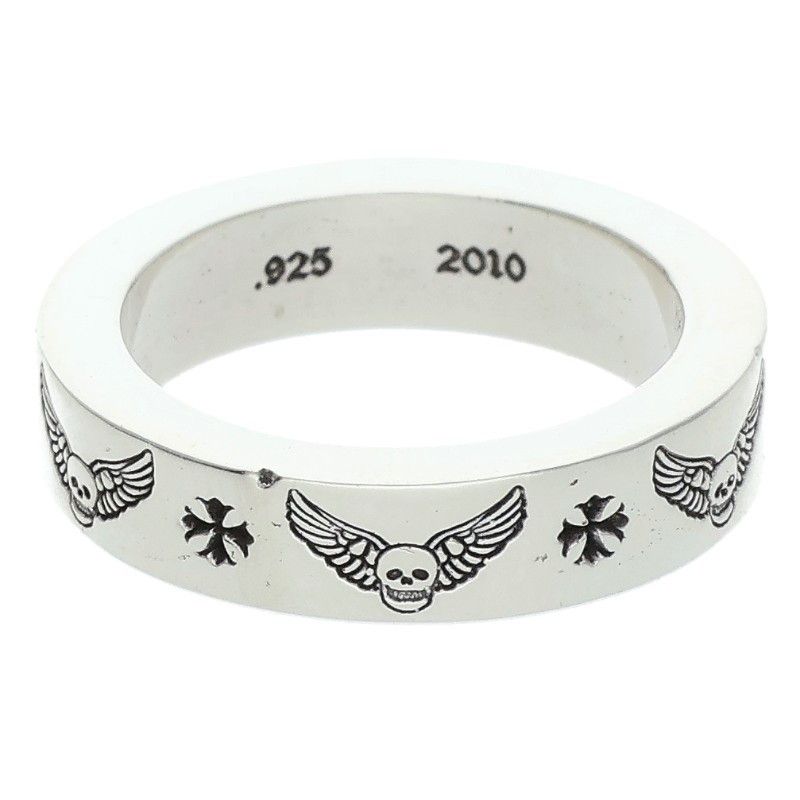 Chrome Hearts mm Spacer Foti Mahalia Motif Silver Ring