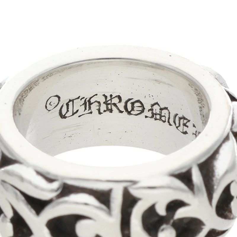 Chrome Hearts Etrnity Vine Band Eternity Silver Ring — view 3