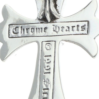 Chrome Hearts CH Crs Sml Bale Small CH Cross Silver Necklace Top — view 3