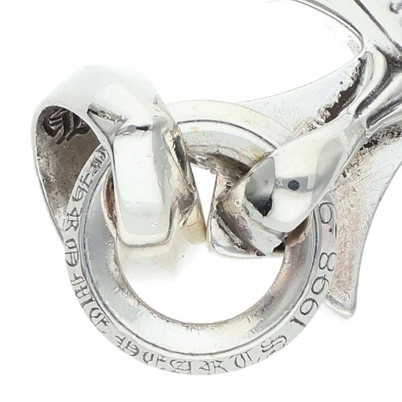 Chrome Hearts CH Crs Sml Bale Small CH Cross Silver Necklace Top — view 4