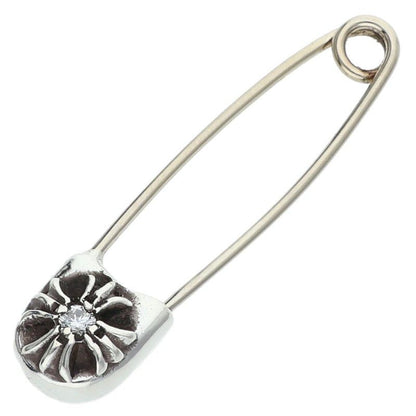 Chrome Hearts Safety Pin SM Small Pin 1 Diamond Silver Necklace Top