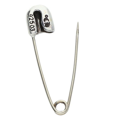 Chrome Hearts Safety Pin SM Small Pin 1 Diamond Silver Necklace Top — view 5