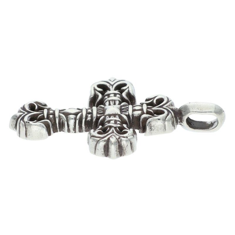 Chrome Hearts Charm Filigree Tiny Silver Necklace Top — view 4