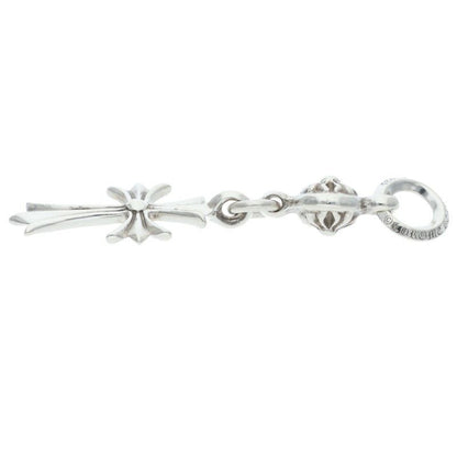 Chrome Hearts Tny CH Crs 1 Ball Tiny CH Cross Charm Silver Necklace Top — view 4