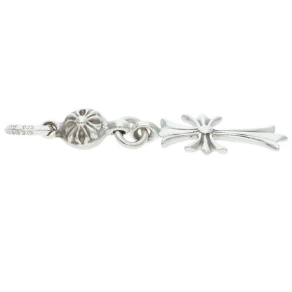 Chrome Hearts Tny CH Crs 1 Ball Tiny CH Cross Charm Silver Necklace Top — view 5
