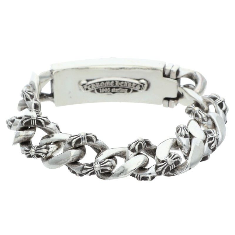 Chrome Hearts ID Dagger ID Fancy Link Silver Bracelet — view 2
