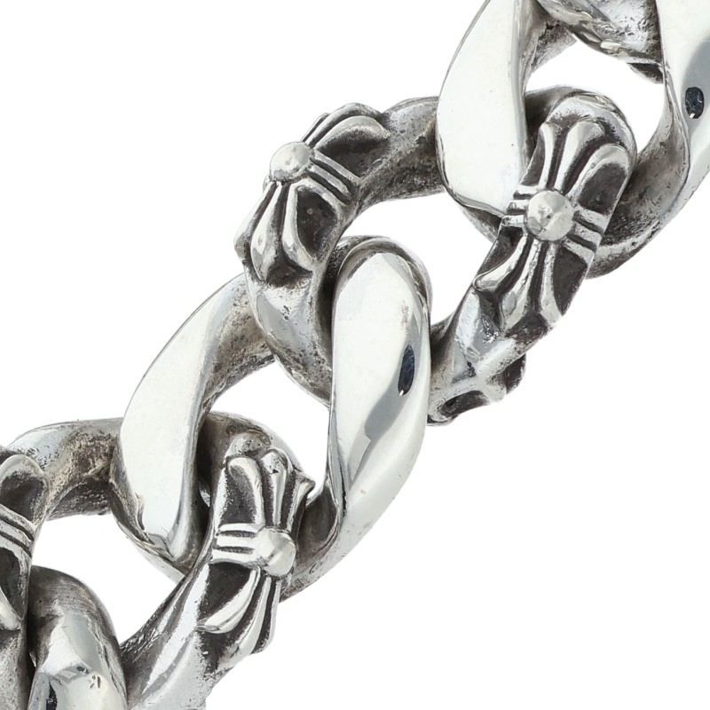 Chrome Hearts ID Dagger ID Fancy Link Silver Bracelet — view 5