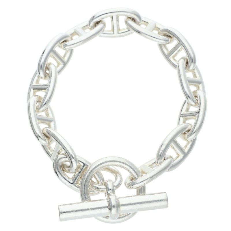 Hermes Chaine D'ancre GM Silver Bracelet