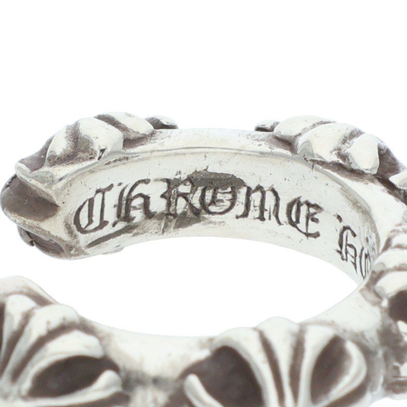 Chrome Hearts Hoop Cross Sml Band Silver Earrings — view 3