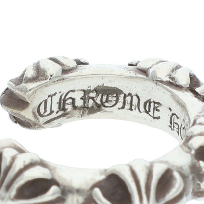 Chrome Hearts Hoop Cross Sml Band Silver Earrings — view 3