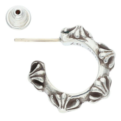 Chrome Hearts Hoop Cross Sml Band Silver Earrings — view 5