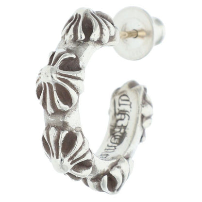 Chrome Hearts Hoop Cross Sml Band Silver Earrings