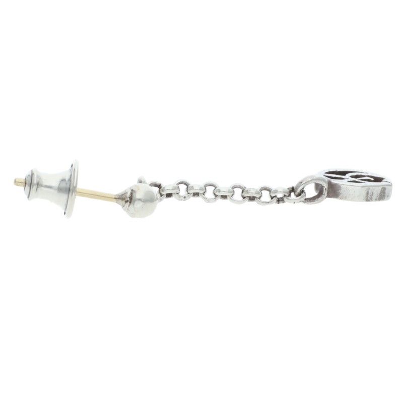 Chrome Hearts Initial Drop Kyosuke Himuro Silver Earrings — view 3