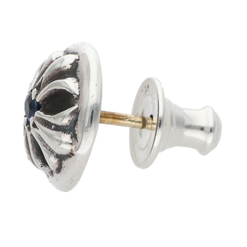 Chrome Hearts Stud Crsbll Sap Cross Ball 1 Saffiano Silver Earrings — view 5