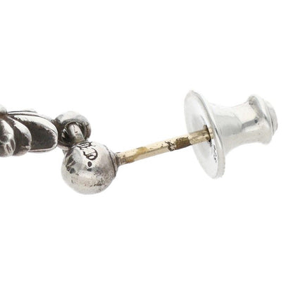 Chrome Hearts Tiny CH Pls 3 Ech Plus 3 Drop Silver Earrings — view 4