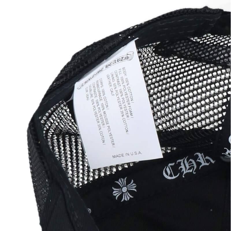 Chrome Hearts Trucker Cap Truck Khaki Cemetery Calf Hair Leather Patch Mesh Cap — view 3