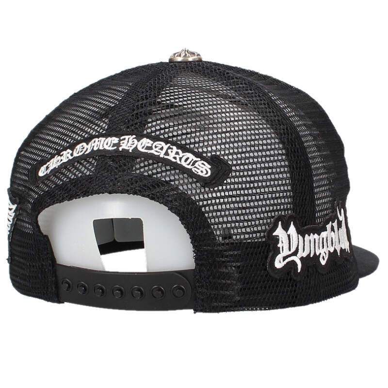Chrome Hearts Trucker Cap Truck Khaki Cap Foti Aerosmith Yungblub Mesh Hat — view 2