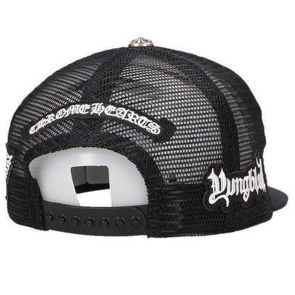 Chrome Hearts Trucker Cap Truck Khaki Cap Foti Aerosmith Yungblub Mesh Hat — view 2