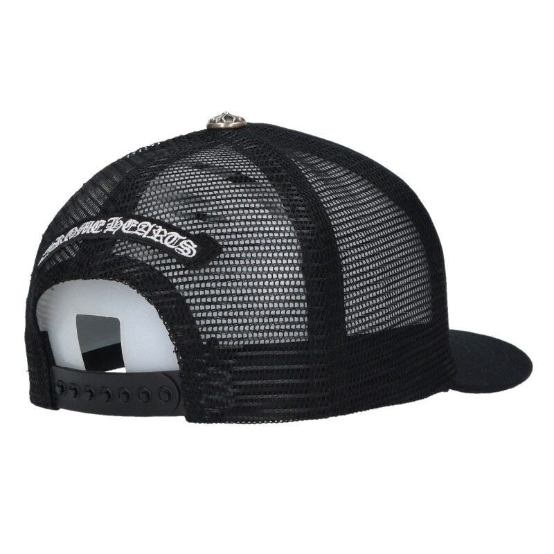 Chrome Hearts Trucker Cap 3 Cemetery Leather Patch Mesh Hat — view 2