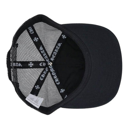Chrome Hearts Trucker Cap 3 Cemetery Leather Patch Mesh Hat — view 3