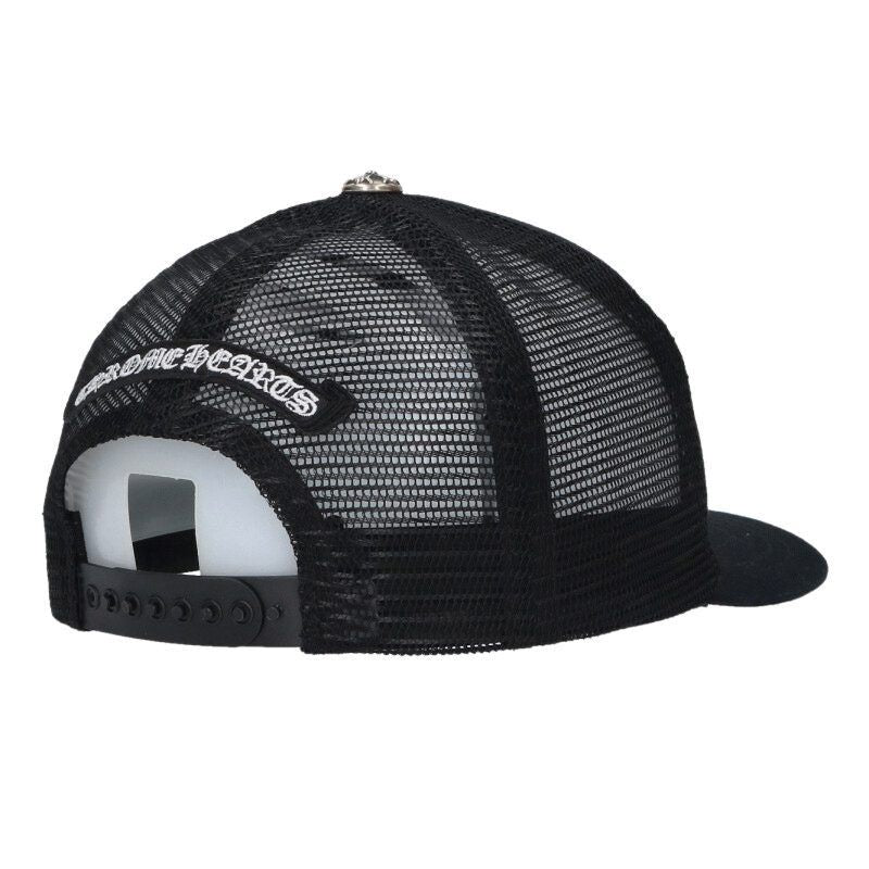 Chrome Hearts Trucker Cap 3 Cemetery Leather Patch Mesh Hat — view 2