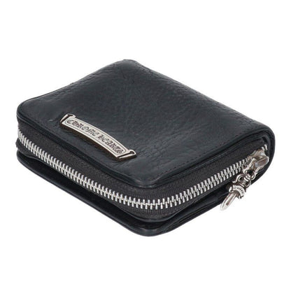 Chrome Hearts SQ Zip Bill Square Zip Round Zip Leather Wallet — view 4