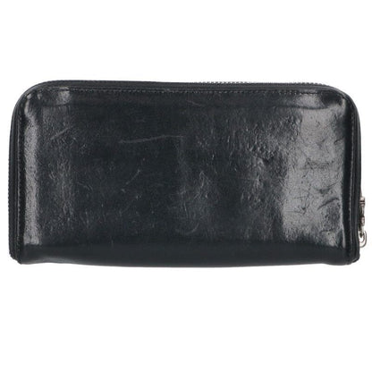 Chrome Hearts Rec Zip Plane Round Zip Plain Leather Wallet — view 2