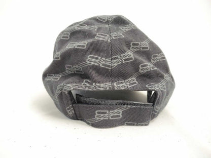 Balenciaga Cap BB Logo Gray Cotton Hat — view 3