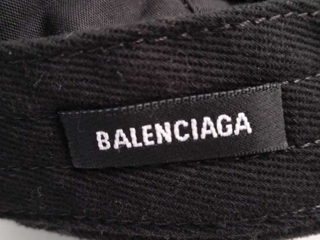 Balenciaga Cap BB Logo Gray Cotton Hat — view 5