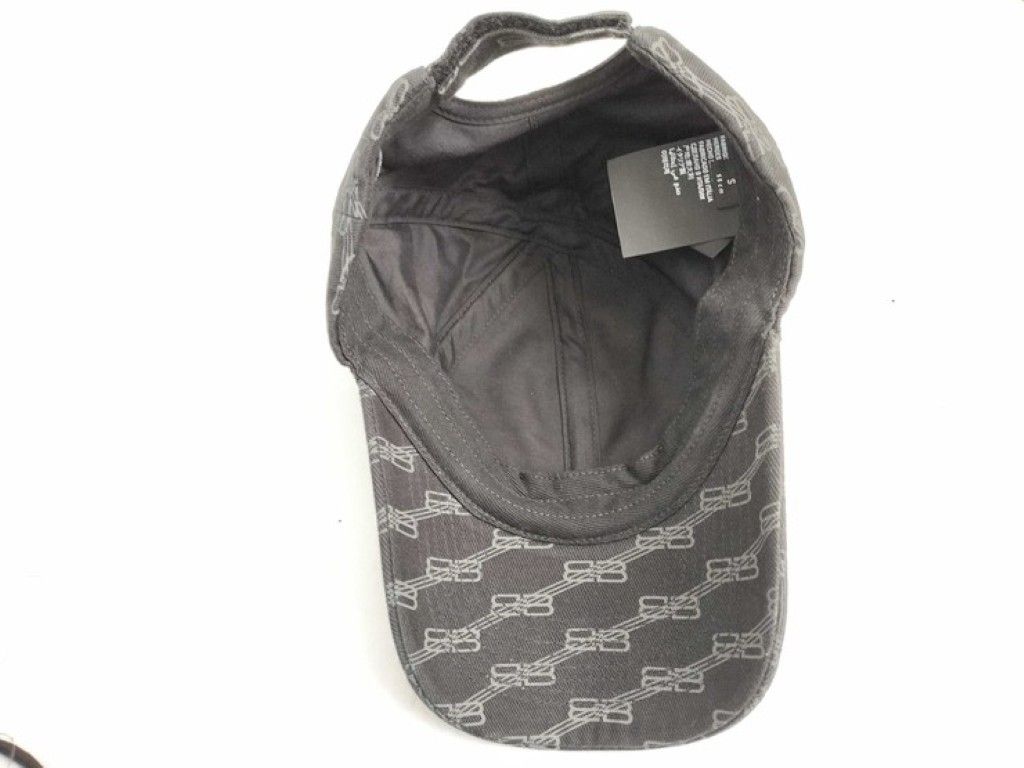 Balenciaga Cap BB Logo Gray Cotton Hat — view 4