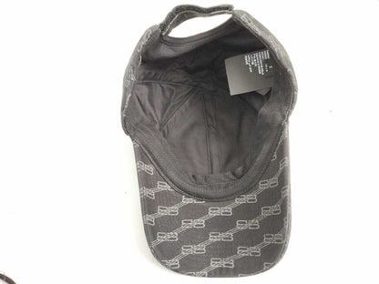 Balenciaga Cap BB Logo Gray Cotton Hat — view 4
