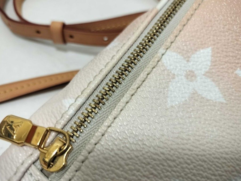 Louis Vuitton Sac by the Pool Tiny Backpack Blume Leather Gold — view 8