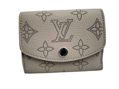 Louis Vuitton Trifold Wallet Portefeuille Iris XS Gale Mahina Silver