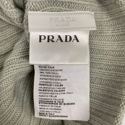 Prada Knit Hat M Light Green Wool Cashmere — view 4