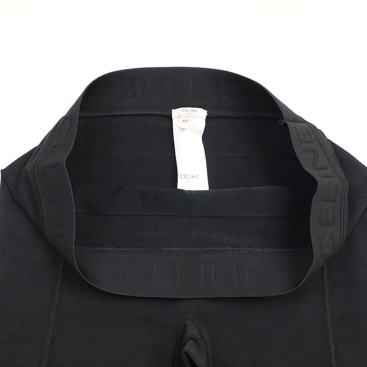 Celine Triomphe Leggings a Calf Chic Rayon Black XS Pants — view 4