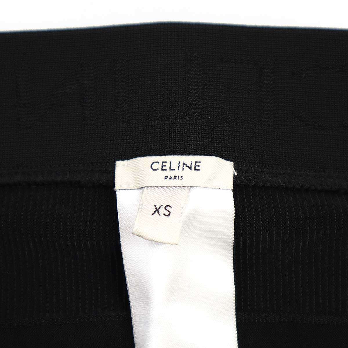 Celine Triomphe Leggings a Calf Chic Rayon Black XS Pants — view 3