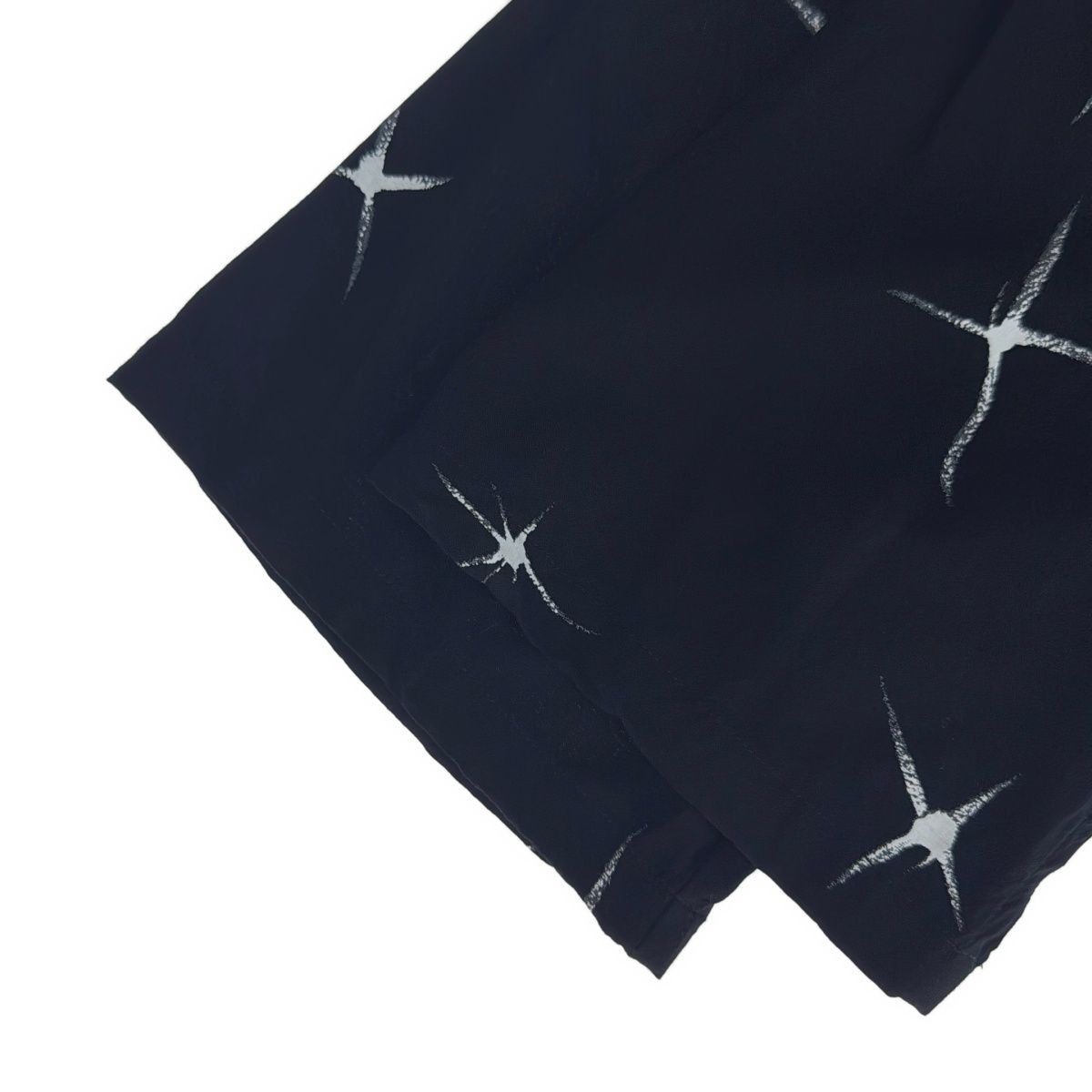 Saint Laurent Paris Shooting Star Short Sleeve Open Collar Shirt Black 37 — view 4