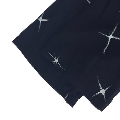 Saint Laurent Paris Shooting Star Short Sleeve Open Collar Shirt Black 37 — view 4