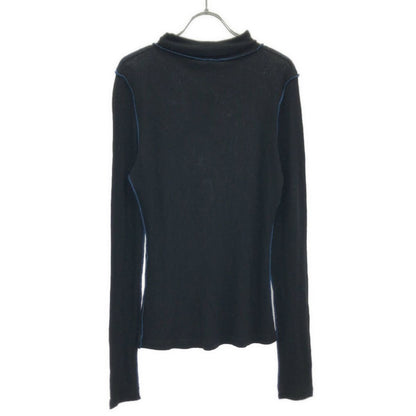 Loewe High Neck Rib Knit Sweater Black — view 2